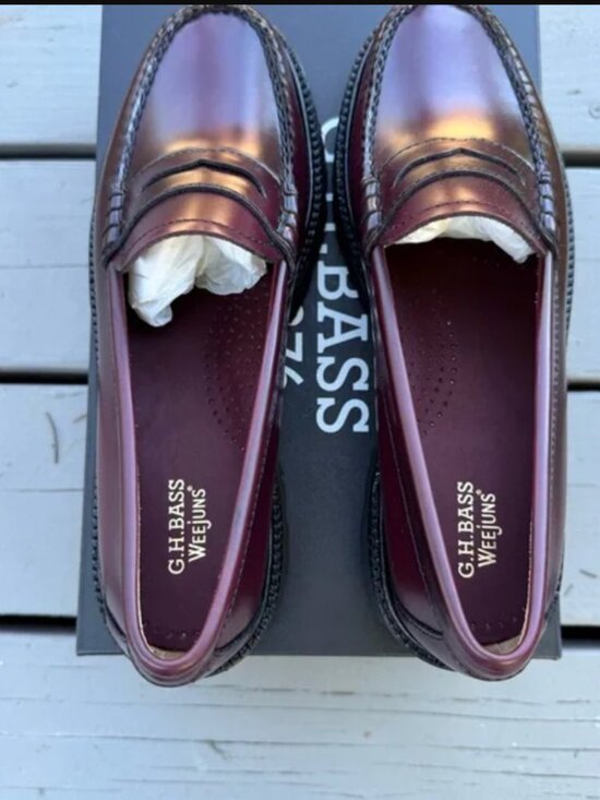 G.H. Bass Whitney Weejuns Super Lug Sole Penny Loafer - Picture 5 of 5